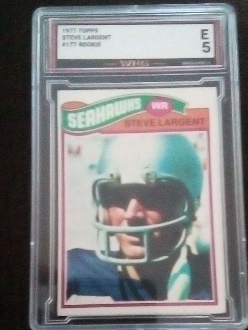 Seahawks Football Trading Card - Steve Largent Rookie Card